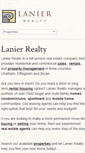 Mobile Screenshot of lanierrealty.com